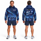 Custom Name Windy City Night Runner Running Windbreaker Jacket