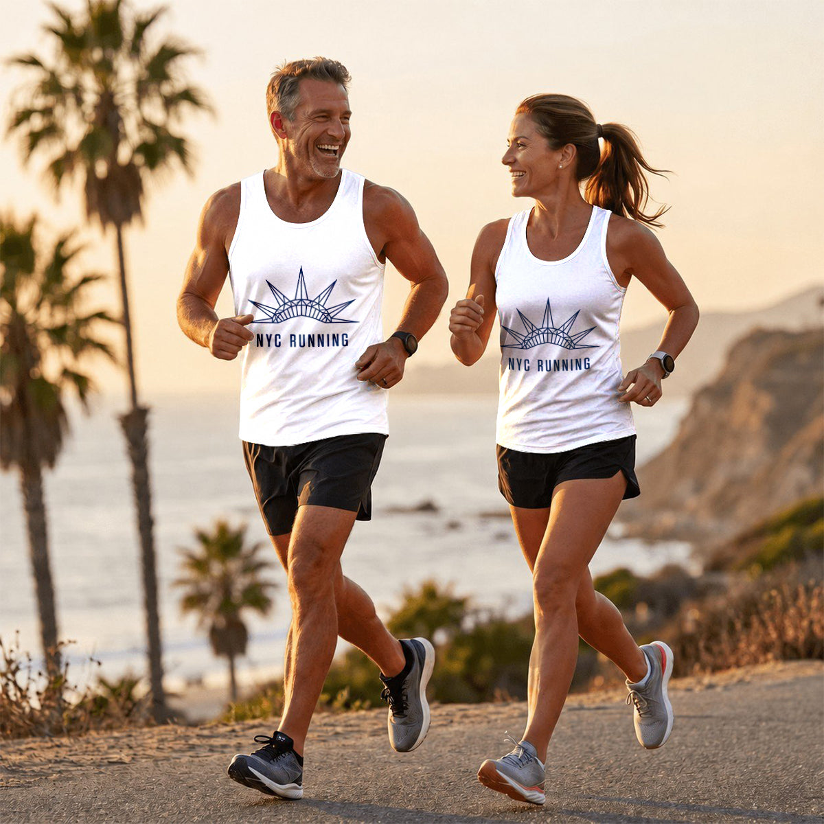 Lady Liberty Minimalist New York Running Tank Top
