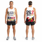 Zerkratzte Typografie Berlin Wettkampftag Lauf-Tanktop