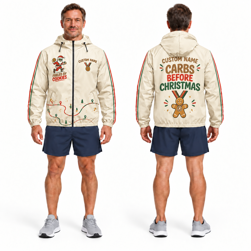 Custom Name Fueled by Cookies Running Windbreaker Jacket
