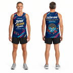 Custom Name Miles Japanese Matsuri Aloha Running Tank Top