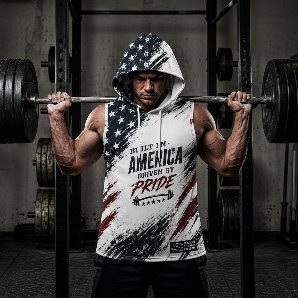 Iron Will No Excuses Men's Workout Hooded Tank Top