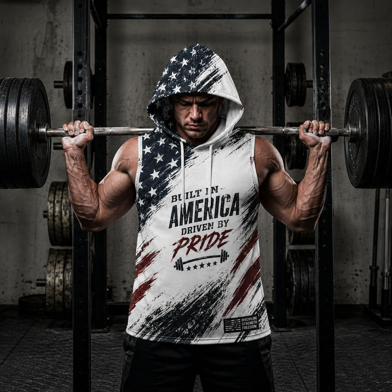 Iron Will No Excuses Men's Workout Hooded Tank Top