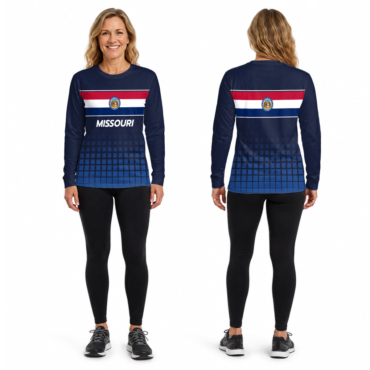 Missouri State Pride Long Sleeve Running T-Shirt