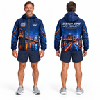 Custom Name Brooklyn Bridge Night Run Running Windbreaker Jacket