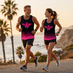 Cancer Fighter Running Tank Top Pink Ribbon Running Singlet for Men and Women