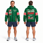 Custom Name Santa Made Me Run Santa Hustle Galveston Running Windbreaker Jacket