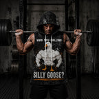 Who You calling Silly Goose Men's Workout Hooded Tank Top