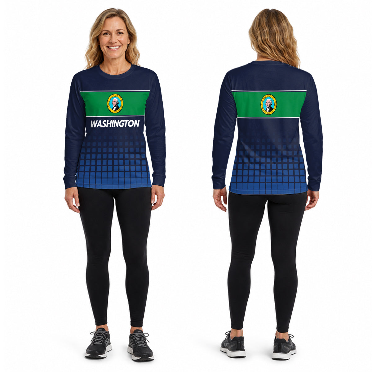 Washington State Pride Long Sleeve Running T-Shirt