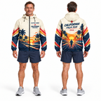 Custom Name California Palm Run Running Windbreaker Jacket