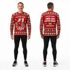 Custom Name Fa La La La Legs Running Long Sleeve Shirt