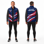 Old Glory Midnight Sleeveless Running Puffer Jacket