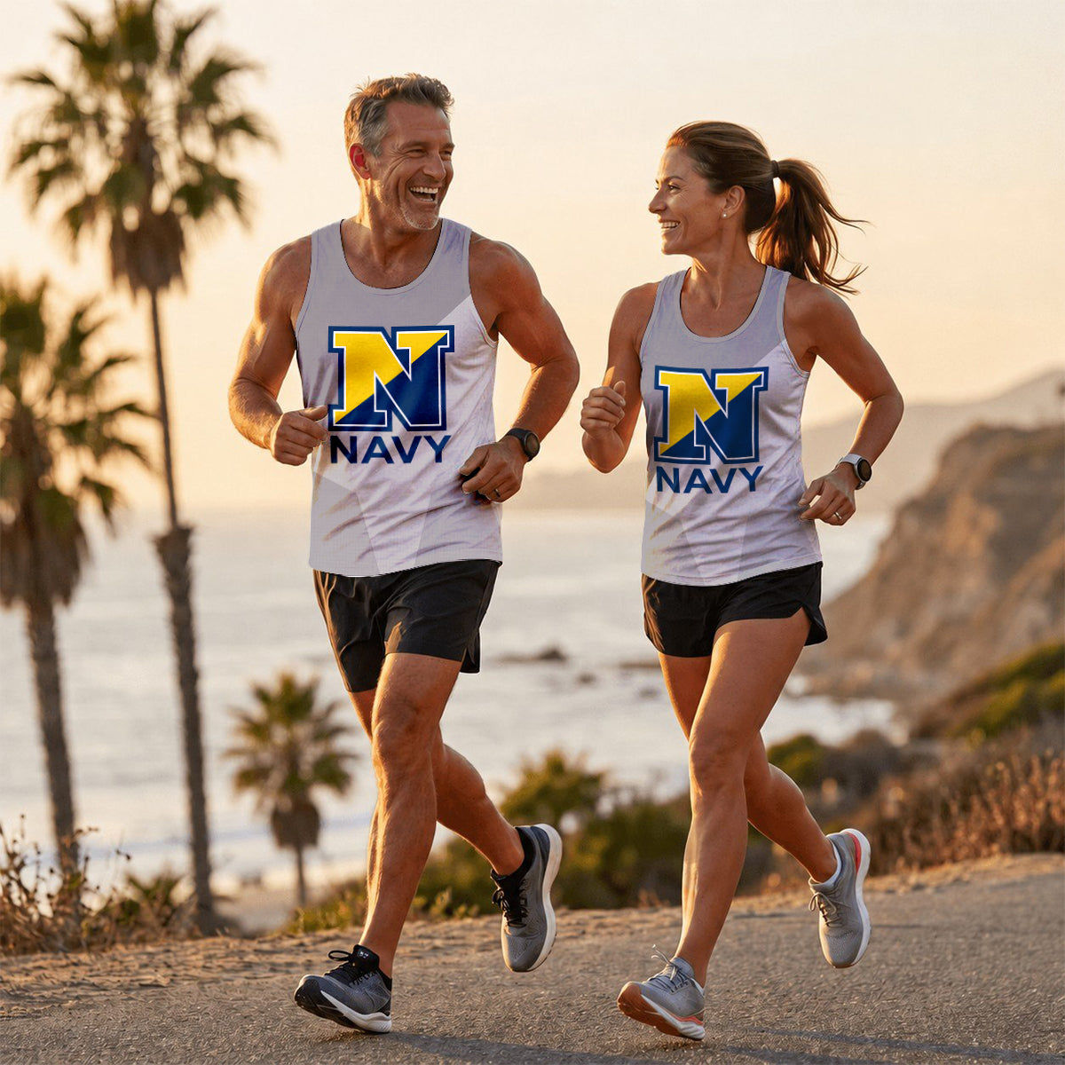 U.S.Military Running Tank Top U.S.Navy Running Singlet for Men and Women