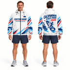 Custom Name California Miles & Pride Running Windbreaker Jacket