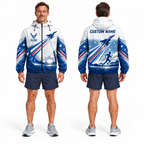 Custom Name Air Force Fly Run Honor Running Windbreaker Jacket