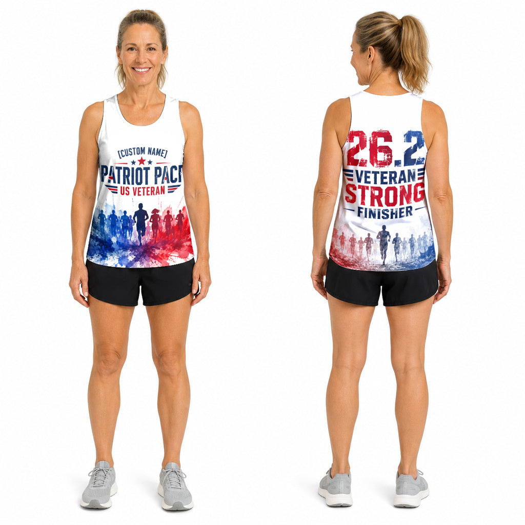 Veteran Patriot Pace The Marine Corp Race Day Running Tank Top
