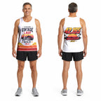 Retro Sonnenuntergang Berlin Wettkampftag Lauf-Tanktop