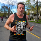 HBCU Running Tank Top Humbled Blessed Running Singlet for Men and Women