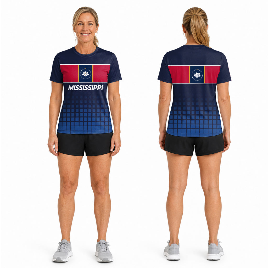 Mississippi State Pride Tech Running T-Shirt