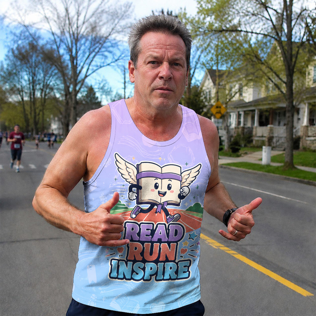 Teacher Running Tank Top Reading Teacher Runner Tech Running Singlet