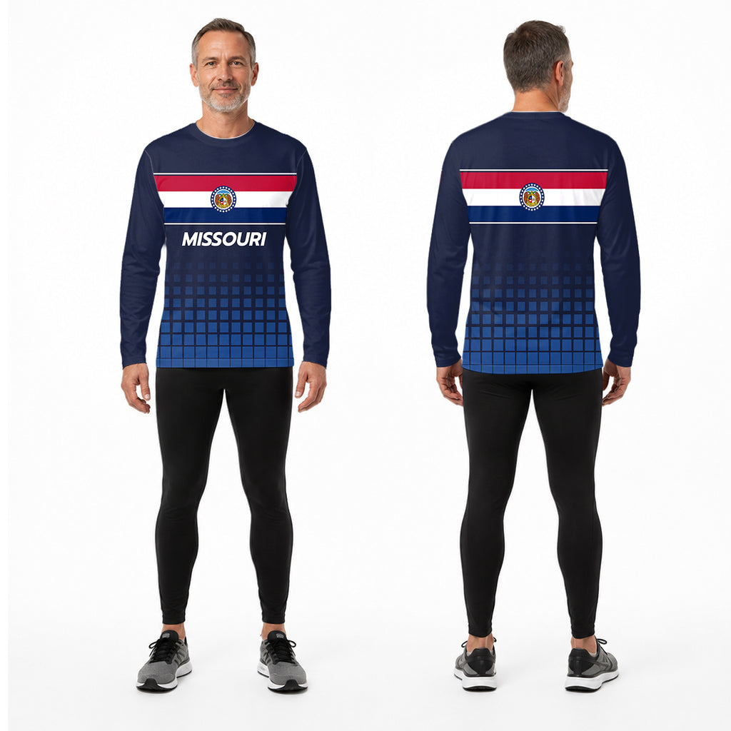 Missouri State Pride Long Sleeve Running T-Shirt
