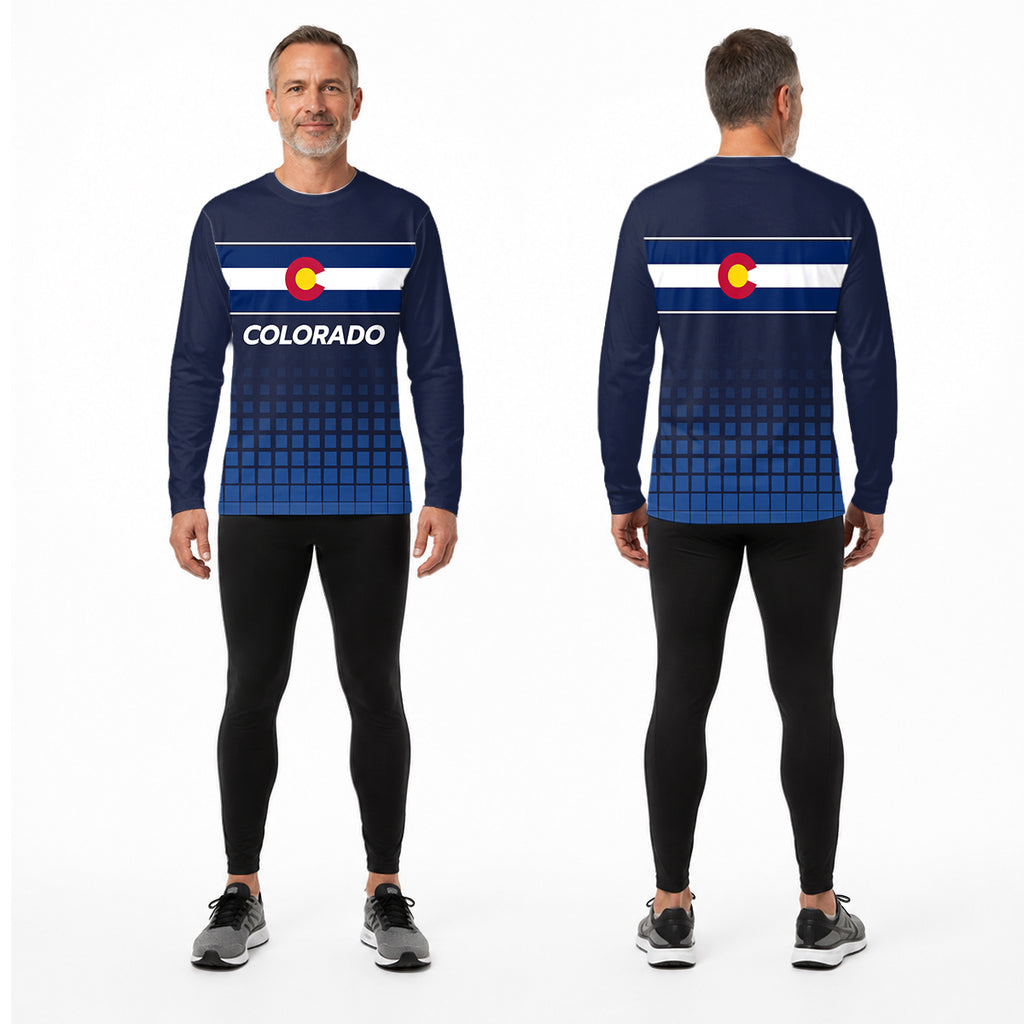 Colorado State Pride Long Sleeve Running T-Shirt