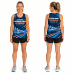 Custom Name Miles Honolulu Skyline Runner Running Tank Top