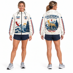 Custom Name California Heritage Runner Running Windbreaker Jacket