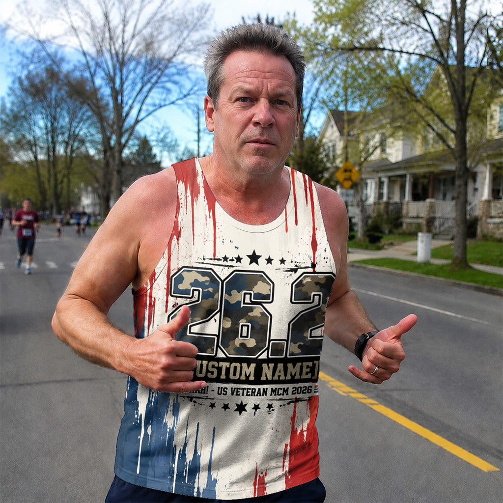 Oorah 26.2 The Marine Corp Race Day Running Tank Top