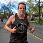 Men's Running Tank Top Firefighter Support The Red Line Running Singlet V2