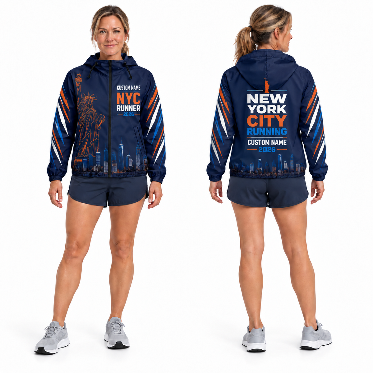 Custom Name Liberty City Runner Running Windbreaker Jacket