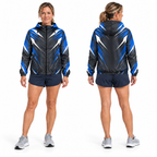 Custom Name State Velocity Lines Running Windbreaker Jacket