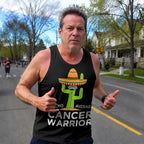 Cancer Fighter Running Tank Top Nacho Average Cactus Running Singlet for Men and Women