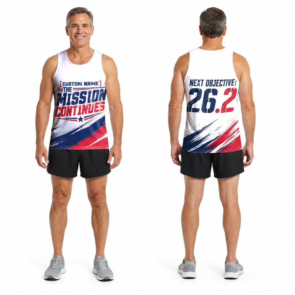 The Mission Continues The Marine Corp Race Day Running Tank Top