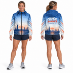 Custom Name Chicago Sunrise Run Running Windbreaker Jacket