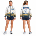 Custom Name Illinois Prairie Strong Illinois Running Windbreaker Jacket