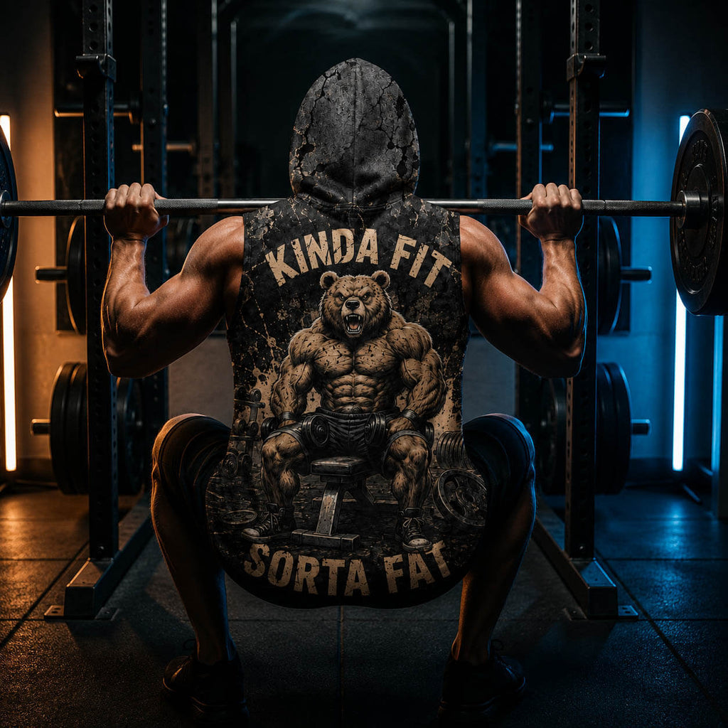 Kinda Fit Softa Fat Men's Workout Hooded Tank Top