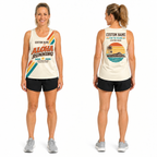 Custom Name Miles Aloha Retro Racing Running Tank Top