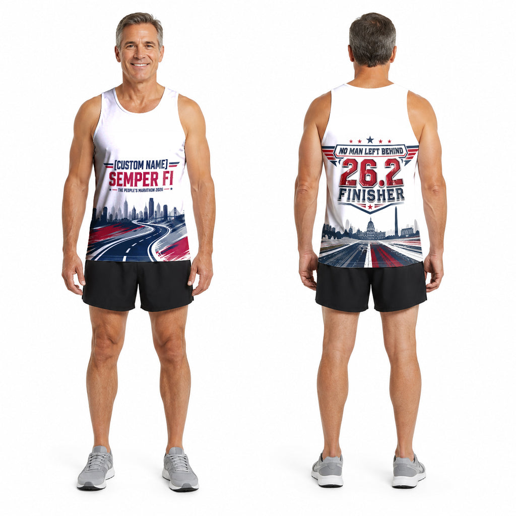 The Forward March The Marine Corp Race Day Running Tank Top