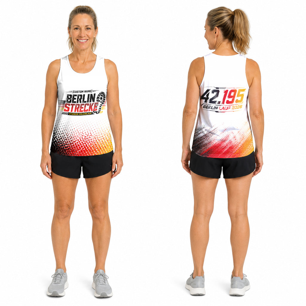 Halbtongitter Berlin Wettkampftag Lauf-Tanktop