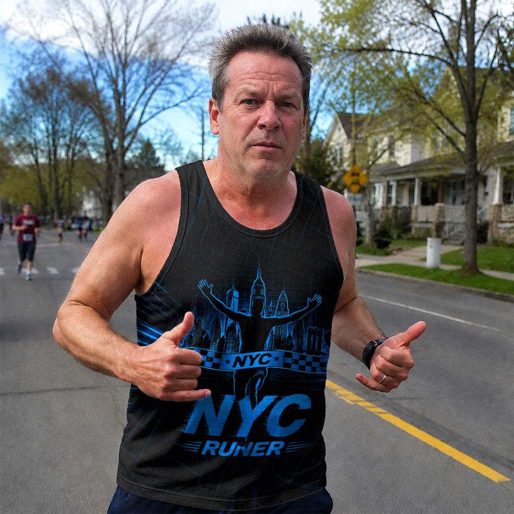 NYC Urban Grid New York Running Tank Top