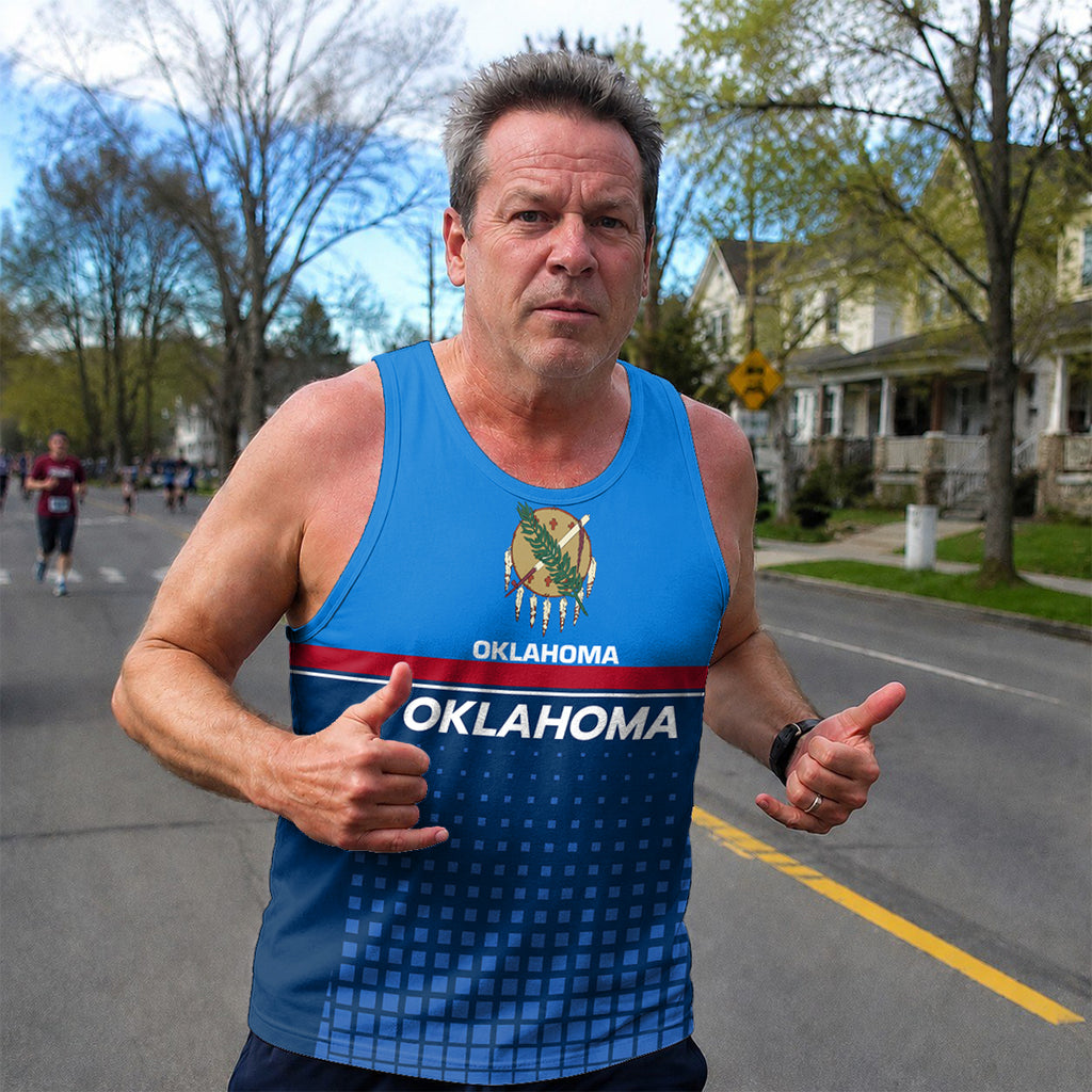 Patriotic Tech Running Tank Top - Oklahoma State Pride Running Singlet