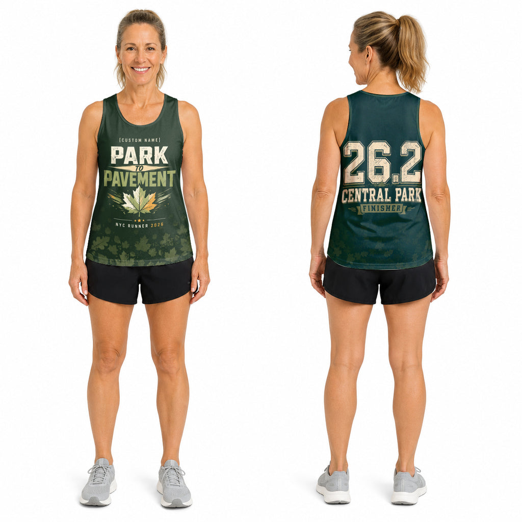 Central Park Greenery The NYC Race Day Running Tank Top