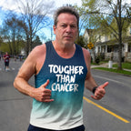 Cancer Fighter Running Tank Top Tougher Than Cancer Running Singlet for Men and Women