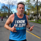 Funny Running Tank Top _ I am Slow Tech Running Singlet