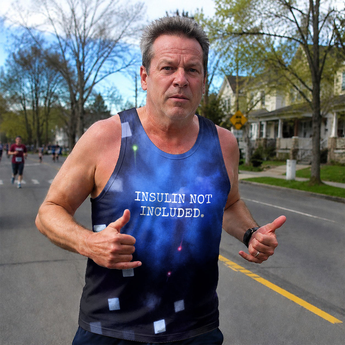Diabetes Fighter Running Tank Top Insulin Not Included Running Singlet for Men and Women