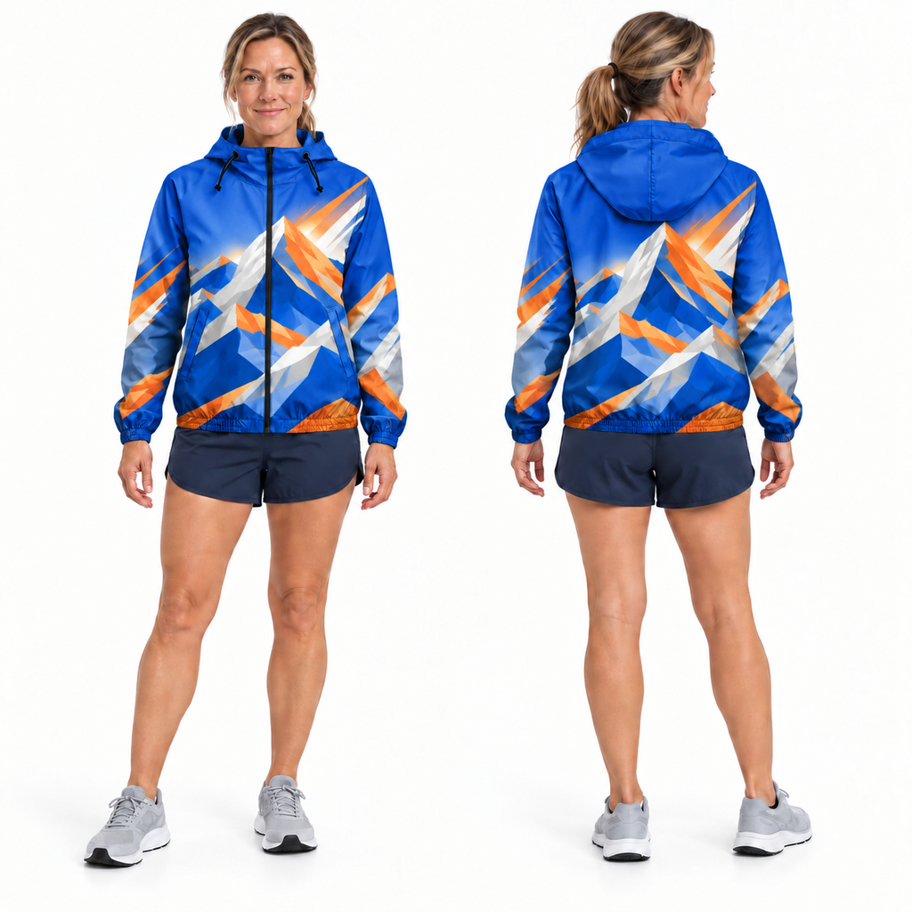 Custom Name State Summit Push Running Windbreaker Jacket