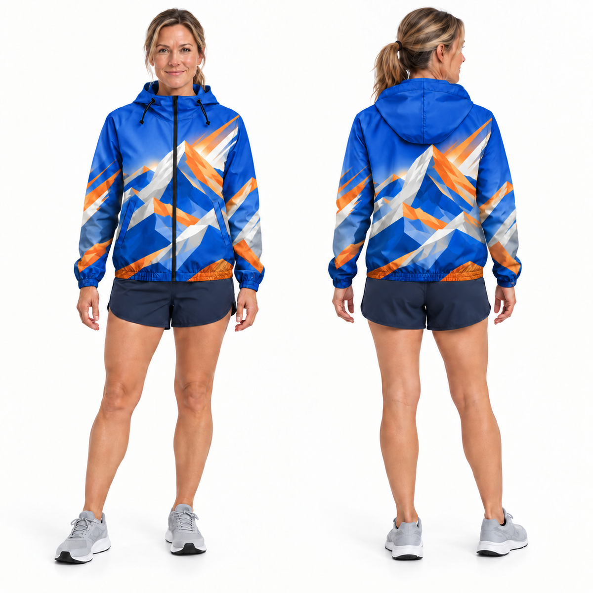 Custom Name State Summit Push Running Windbreaker Jacket