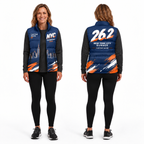 Custom Name Bold 26.2 NYC Sleeveless Running Puffer Jacket