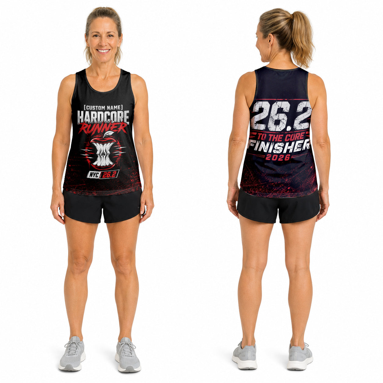 The Apple Core The NYC Race Day Running Tank Top